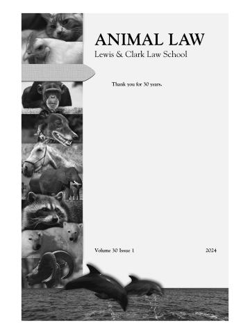 Cover of Animal Law Review